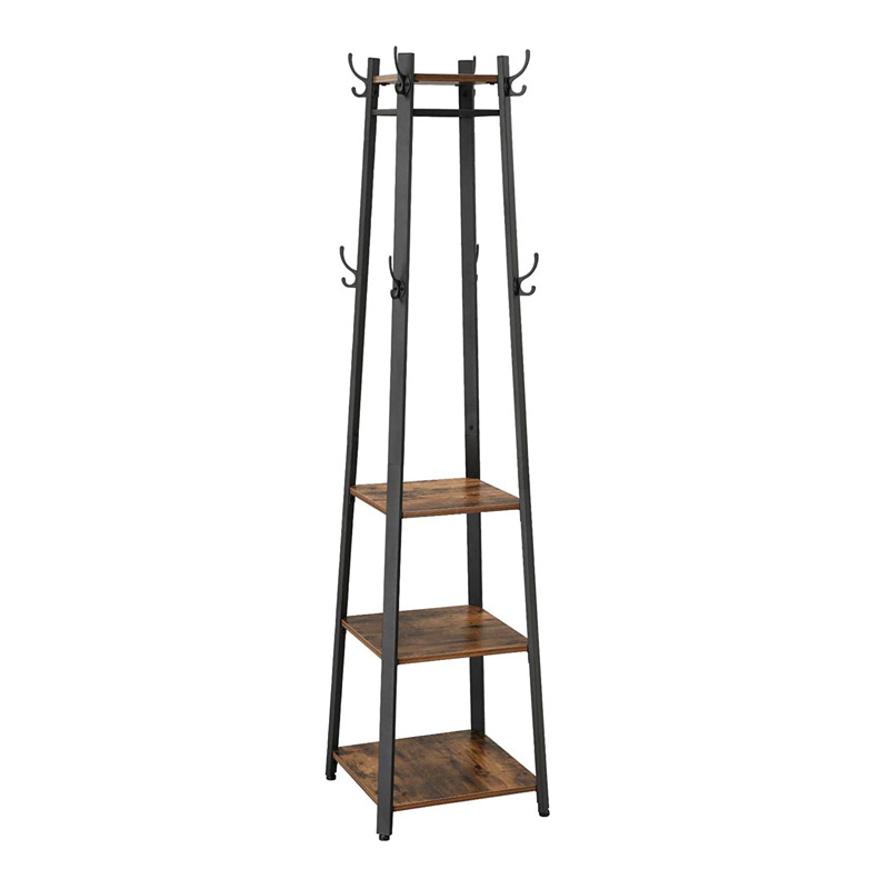 Μεταλλικός Καλόγερος με 3 Ράφια 45 x 45 x 181 cm Vasagle (LCR80X) (VASLCR80X)