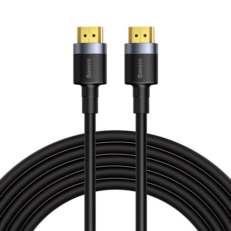 Baseus Cafule 4KHDMI Male To 4KHDMI Male Adapter Cable 5m Black (CADKLF-H01) (BASCADKLF-H01)