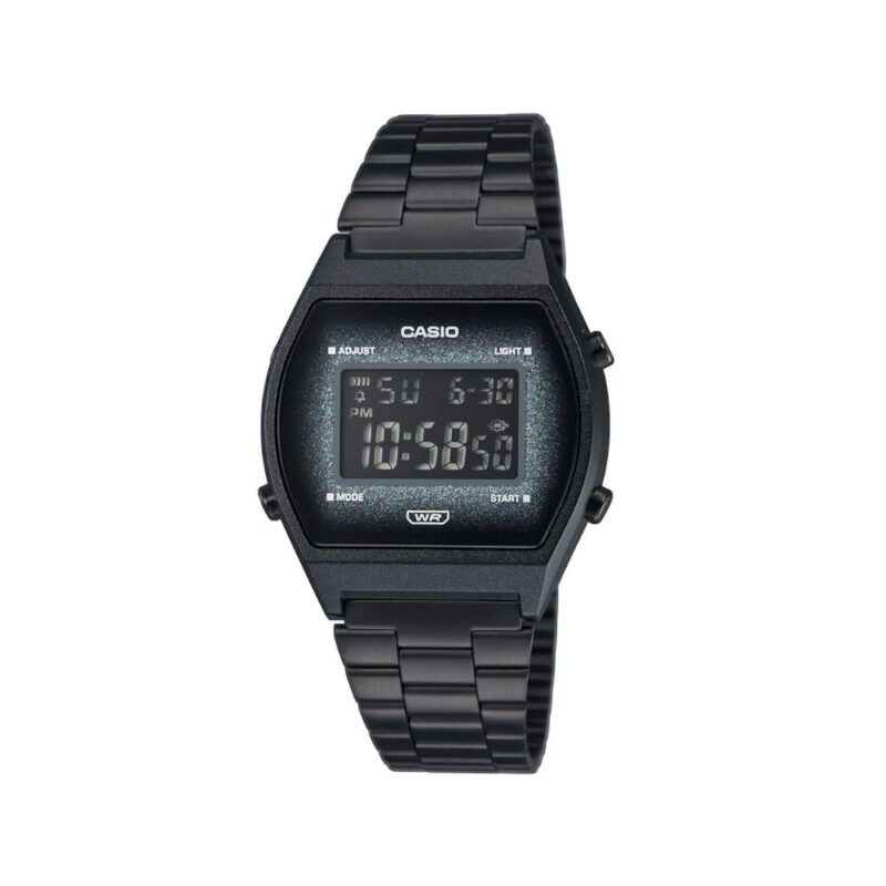 Casio Vintage Edgy Ψηφιακό Ρολόι Μπαταρίας με Μαύρο Μεταλλικό Μπρασελέ (B640WBG-1BEF) (CASB640WBG1BEF)
