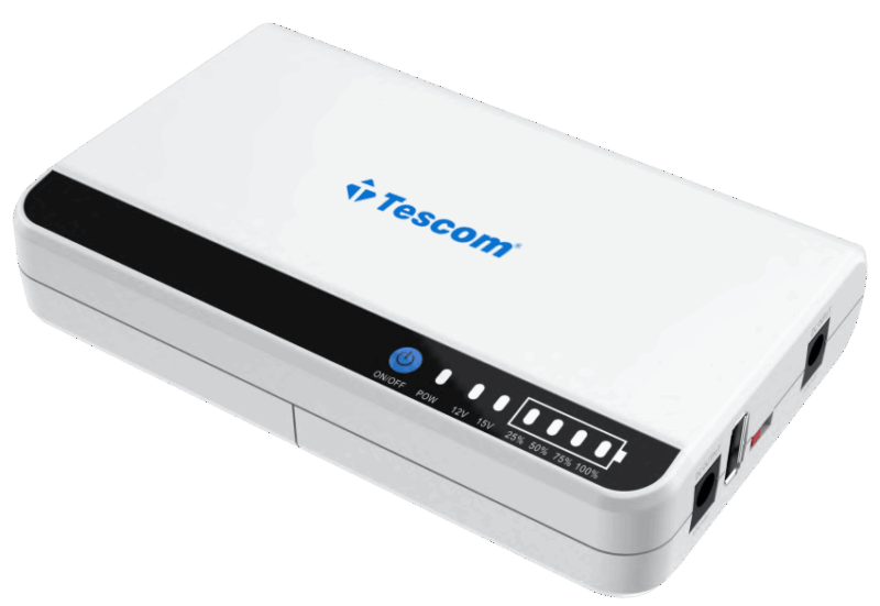 Tescom Line Interactive DC UPS 18W with USB port (UPS.0884) (TSUPS0884)