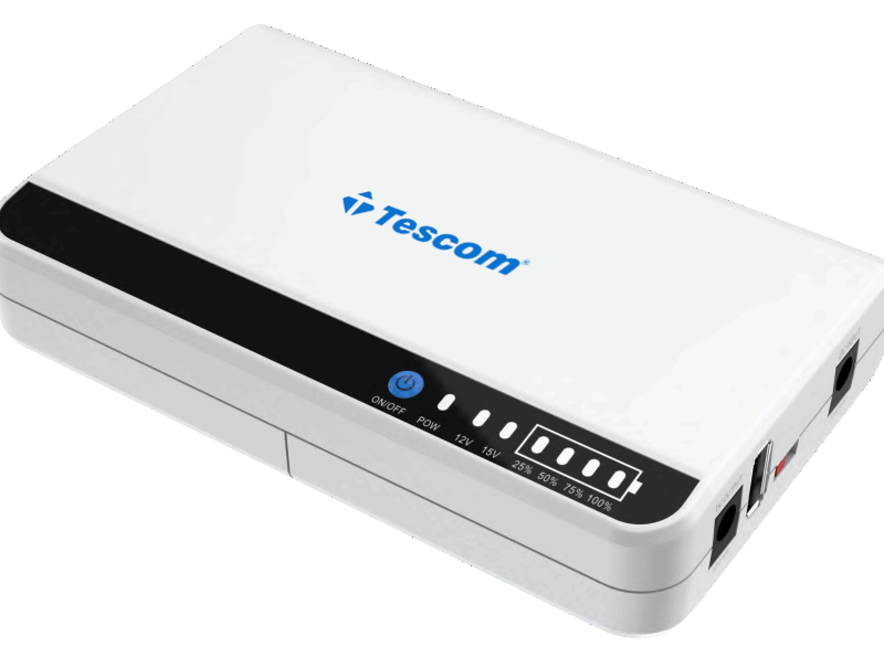 Tescom Line Interactive DC UPS 18W with USB port (UPS.0884) (TSUPS0884)