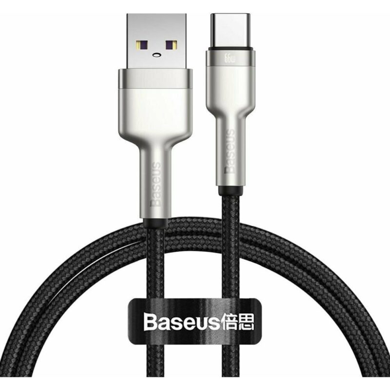 Baseus USB cable for USB-C Cafule, 66W, 1m (black) (CAKF000101) (BASCAKF000101)