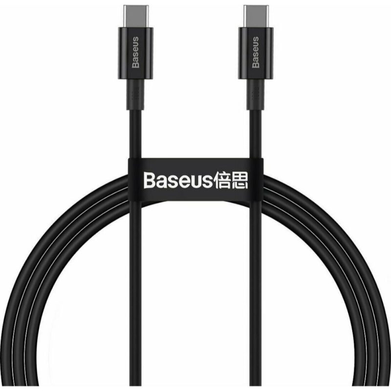 Baseus Superior Series Cable USB-C to USB-C, 100W, 1m (black) (CATYS-B01) (BASCATYS-B01)
