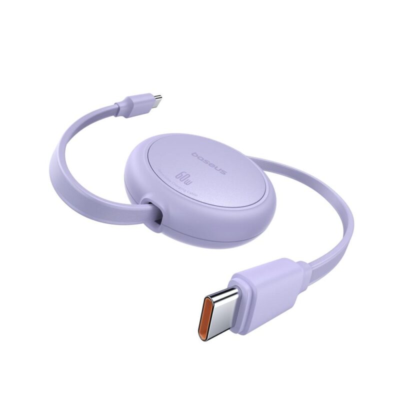 Baseus Free2Pull Mini USB-C to USB-C 60W USB Cable 1m Purple (P10364500511-01) (BASP10364500511-01)