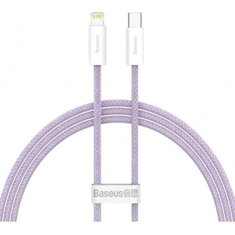 Baseus Καλώδιο USB-C σε Lightning Dynamic Series 20W 1m Μοβ (CALD000005) (BASCALD000005)