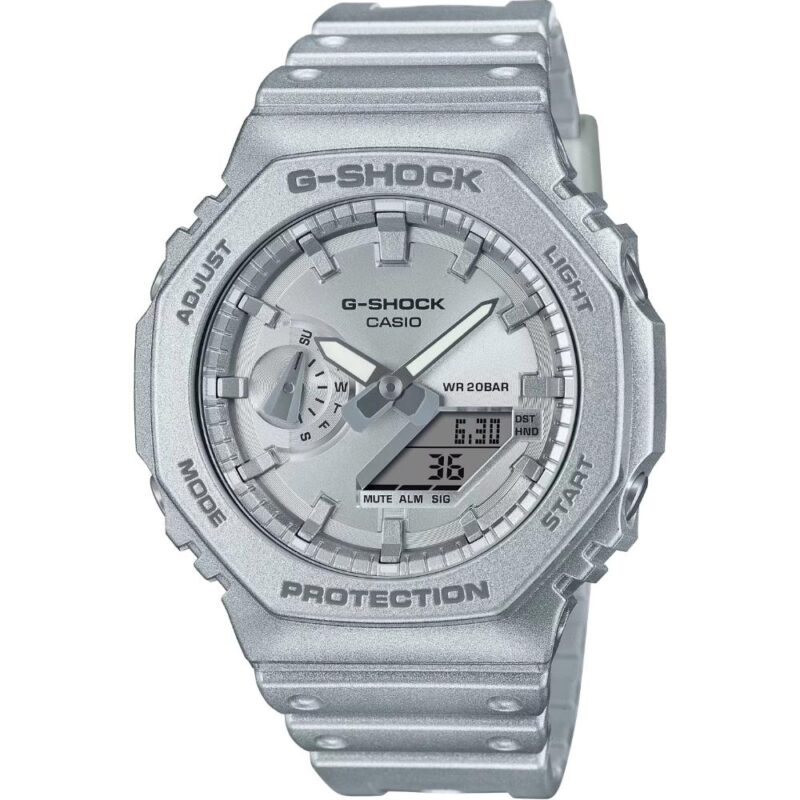 Casio Ρολόι Αυτόματο με Ασημί Καουτσούκ Λουράκι (GA-2100FF-8AER) (CASGA-2100FF-8AER)