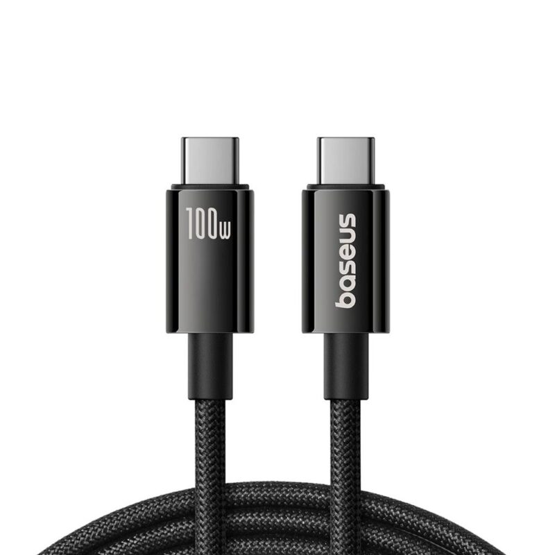 Baseus Cable USB Tungsten Gold USB-C to USB-C 100W 1,5m black (P10319800111-00) (BASP10319800111-00)