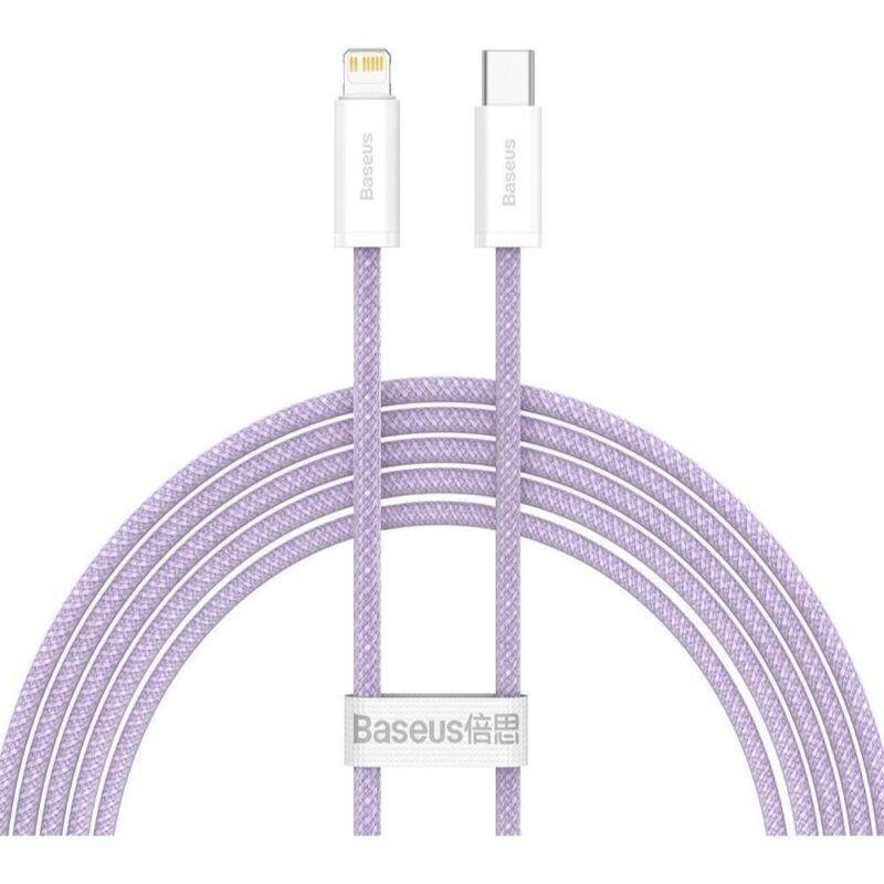 Baseus Καλώδιο USB-C σε Lightning Dynamic Series, 20W, 2m Μοβ (CALD000105) (BASCALD000105)