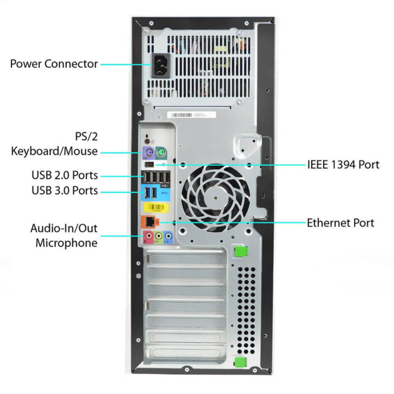 HP Z420 Tower Xeon E5-1650v2(6-Cores)/16GB DDR3/256GB SSD/Nvidia 1GB/DVD/7P Grade A+ Workstation Ref - Image 3