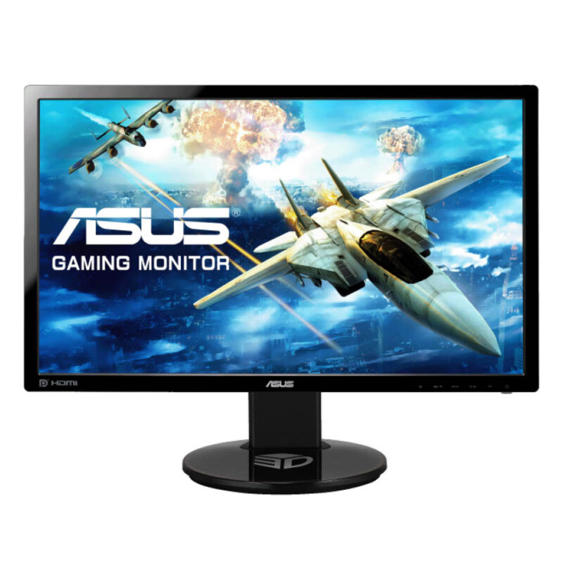 Used Monitor Gaming VG248QE WLED TN-144Hz/Asus/24"FHD/1920x1080/Wide/Black/w/Speakers/DVI-D & DP & H - Image 2