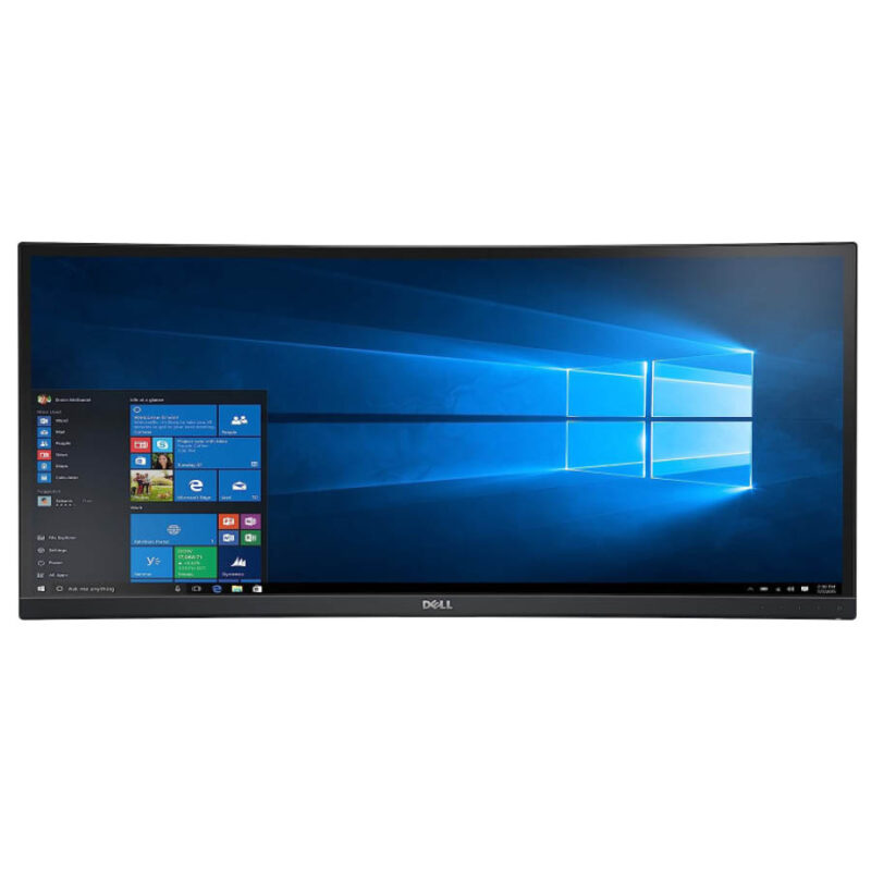 Used Monitor U3415WB Curved/Dell/34”UW-QHD/3440x1440/Black/w/Speakers/No Stand/DP & mini DP & HDMI & - Image 2