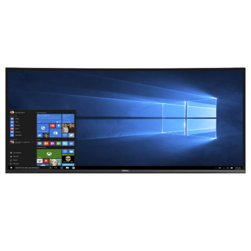 Used Monitor U3417W Curved/Dell/34"UW-QHD/3440x1440/Black/w/Speakers/No Stand/DP & mini DP & 2xHDMI - Image 2