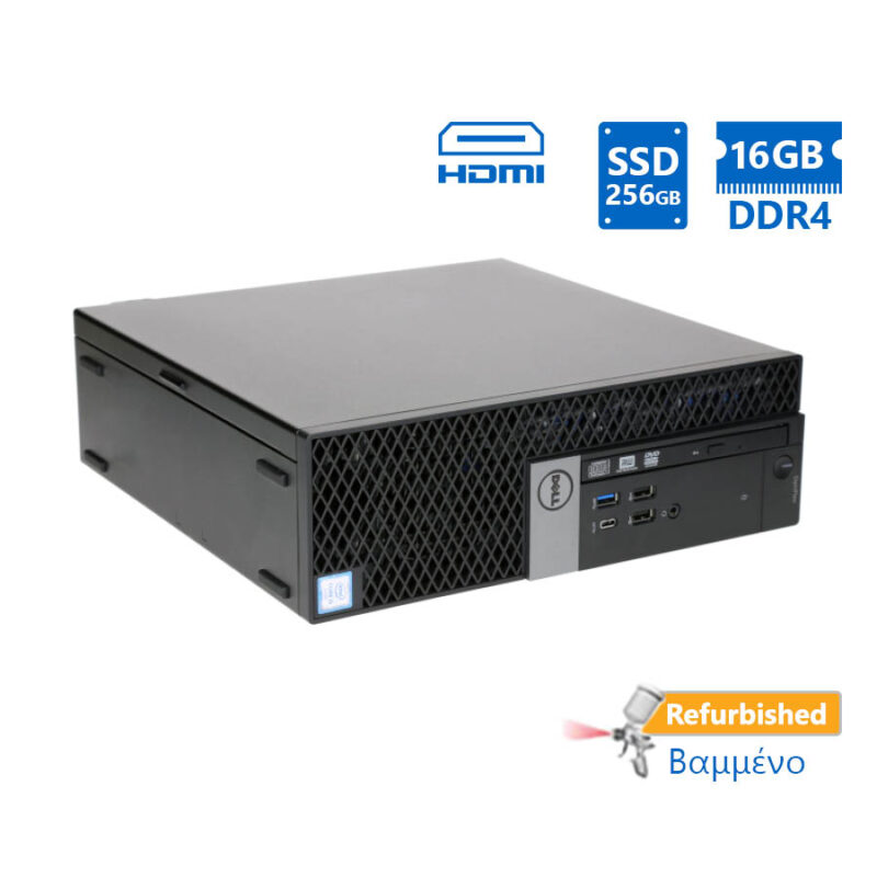 Dell 7050 SFF i5-7500/16GB DDR4/256GB SSD/DVD/Grade A+ Refurbished PC