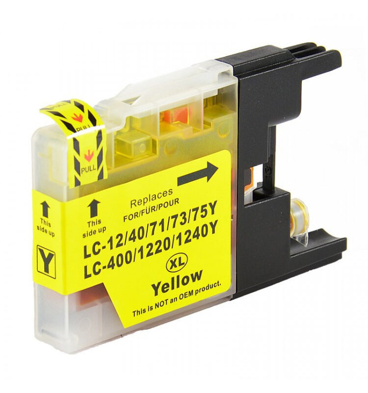Ink cartridge Yellow replaces Brother LC1240Y