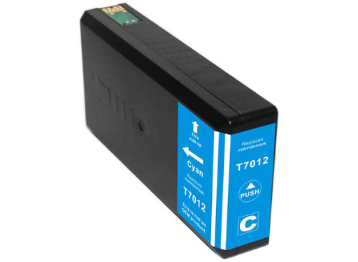 Ink cartridge Cyan replaces Epson C13T70124010, T7012