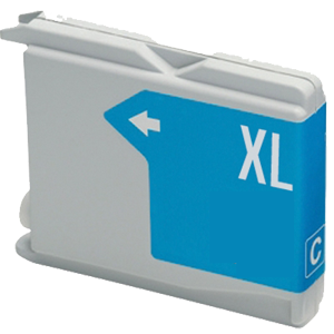 Ink cartridge Cyan replaces Brother LC1100C / LC980C, LC61