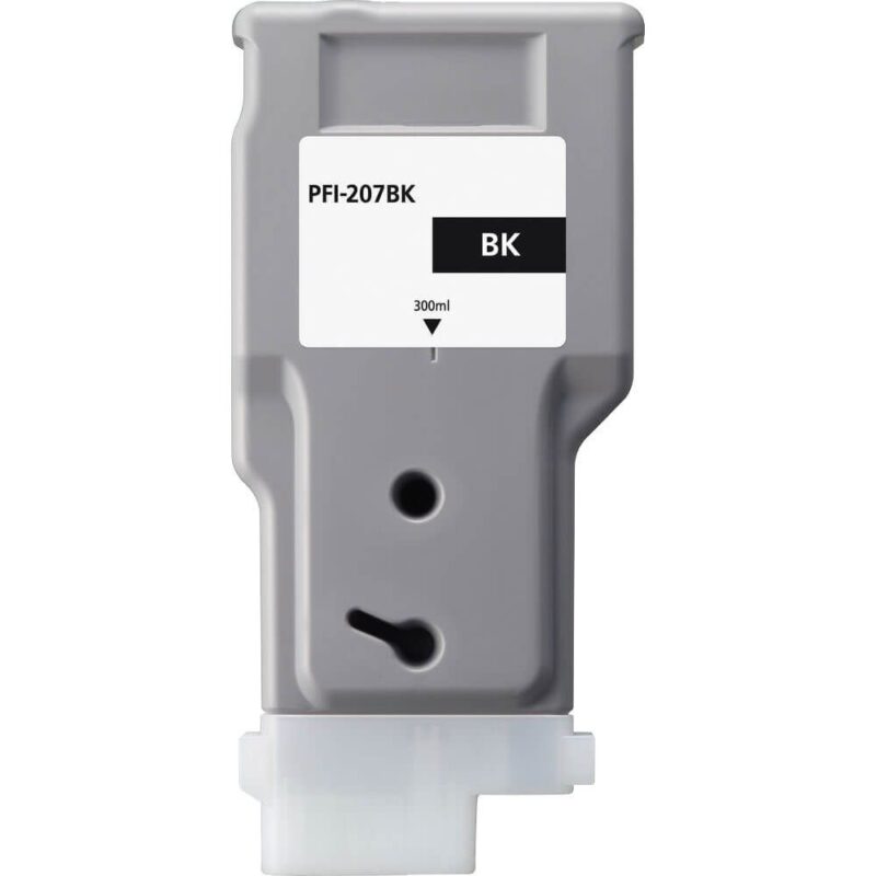 Ink cartridge Black replaces Canon 8789B001, PFI207BK