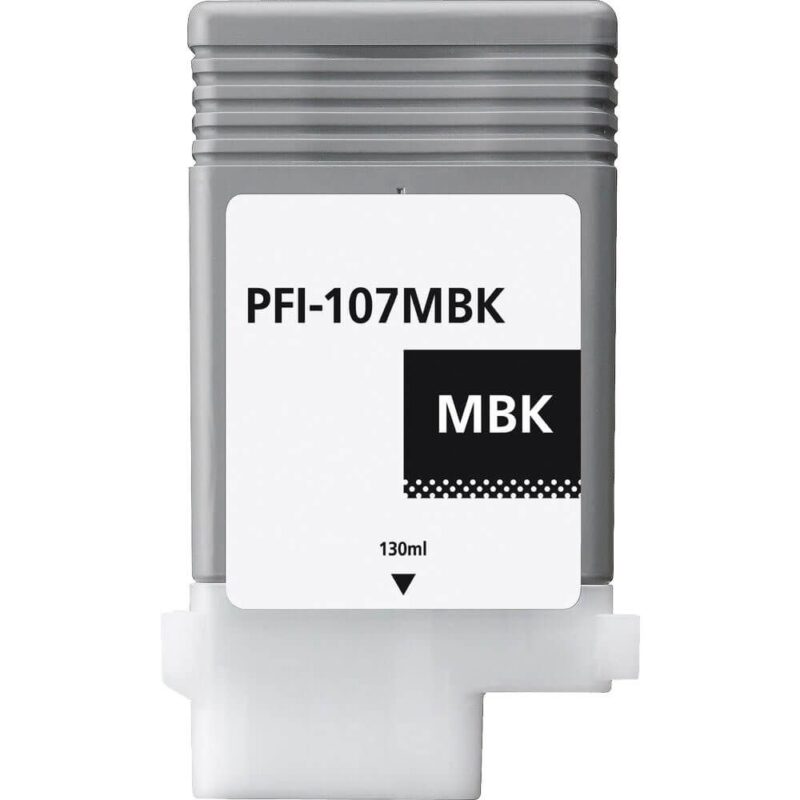 Ink cartridge Mat Black replaces Canon 6704B001, PFI107MBK