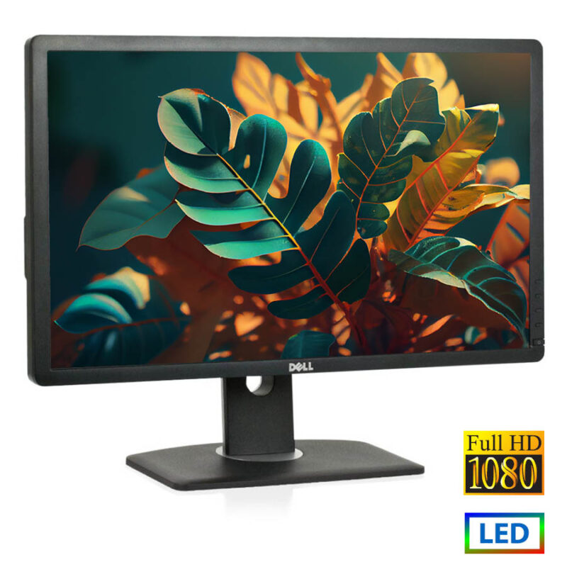 Used Monitor P2412Hx LED/Dell/24"FHD/1920x1080/Wide/Black/D-SUB & DVI-D & USB HUB