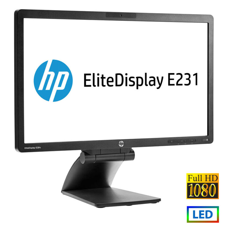 Used Monitor E231 LED/HP/23"FHD/1920x1080/Wide/Black/D-SUB & DVI-D & DP & USB Hub