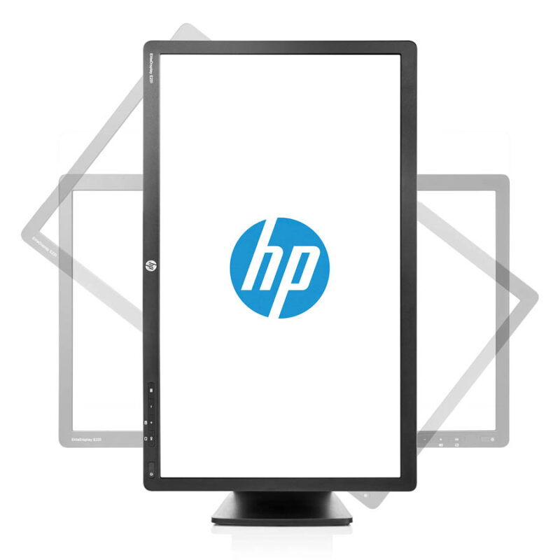 Used Monitor E231 LED/HP/23"FHD/1920x1080/Wide/Black/D-SUB & DVI-D & DP & USB Hub - Image 3