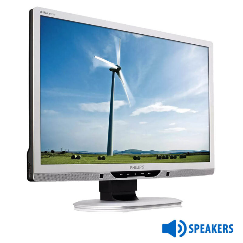 Used Monitor 225B2 TFT/Philips/22"/1680x1050/Wide/Silver/Black/w/Speakers/D-SUB & DVI-D & USB HUB