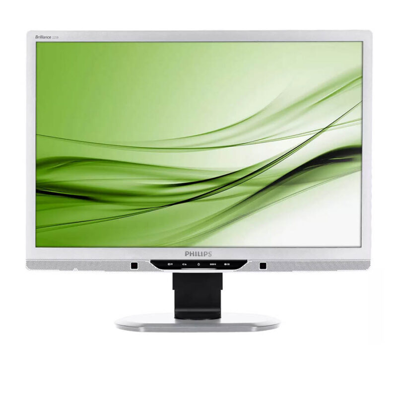 Used Monitor 225B2 TFT/Philips/22"/1680x1050/Wide/Silver/Black/w/Speakers/D-SUB & DVI-D & USB HUB - Image 2