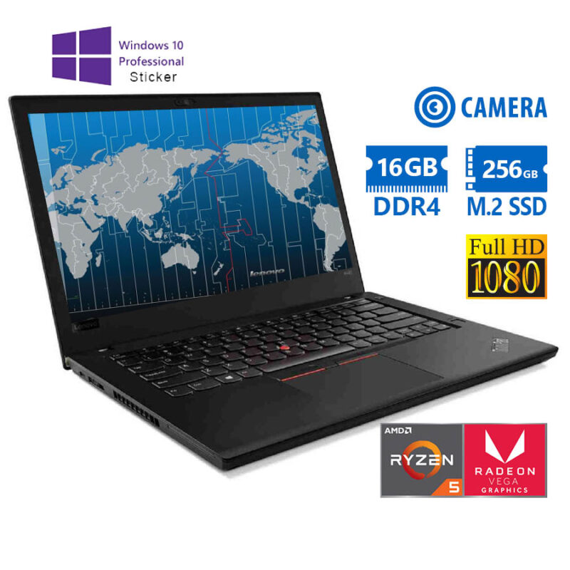 Lenovo ThinkPad A485 Ryzen 5 Pro 2500U/14"FHD/16GB DDR4/256GB M.2 SSD/w/Radeon™ Vega 8 Graphics (8C@