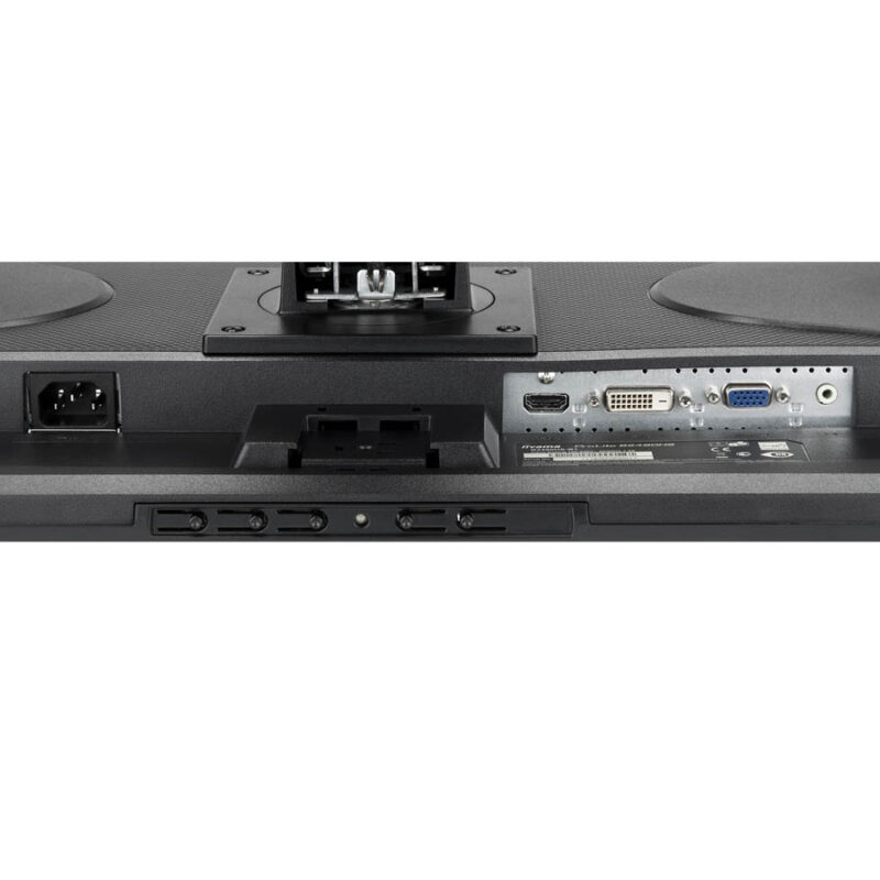 Used Monitor B2480HS LED/IIyama/24"FHD/1920x1080/Wide/Black/No Stand/w/Speakers/D-SUB & DVI-D & HDMI - Image 2