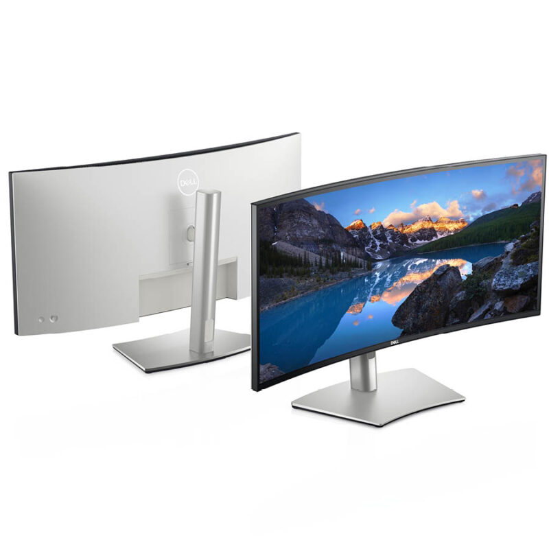 Used Monitor U3421WE Curved/Dell/34”UW-QHD/3440x1440/Silver/Black/w/Speakers/DP & 2xHDMI & USB-Type- - Image 3